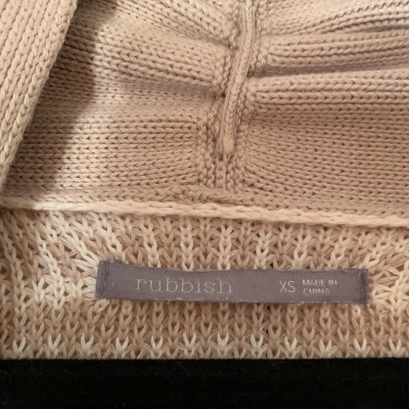 NORDSTROM Rubbish Open Front Stripe Knit Cardigan - Picture 5 of 6